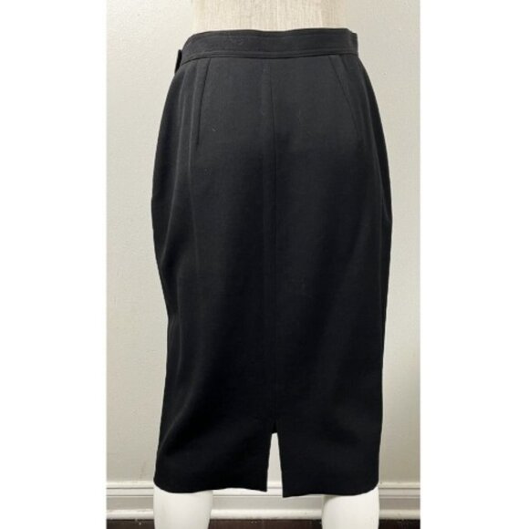 VALENTINO MISS V BLACK PENCIL SKIRT L - Picture 3 of 4